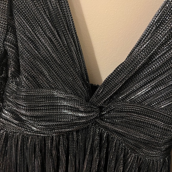 NWT Sabina Musayev Morgana Dress Black Silver Size Small - Picture 6 of 9